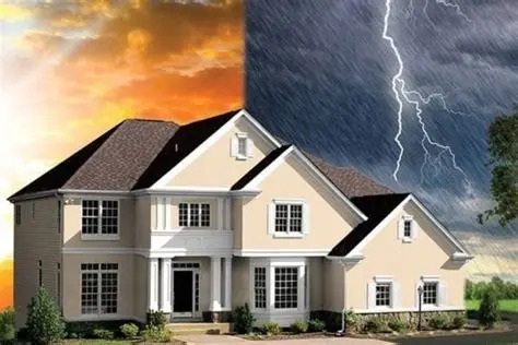 Construction in rain